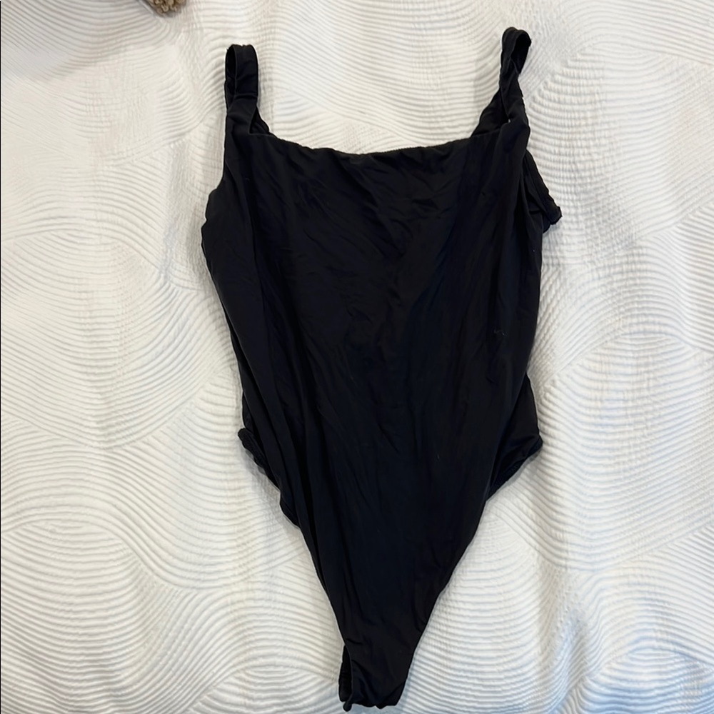 SKIMS Fits Everybody Black Bodysuit